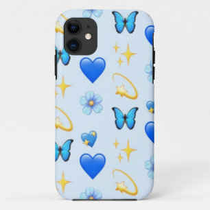 Blue Hearts - CYO- iPhone 11 Phone Case