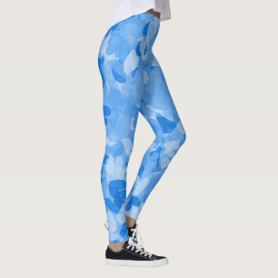 Blue Hearts Leggings - Trendy Comfy Fashion Style