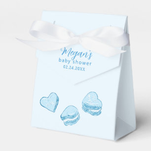 Blue Hearts Little Sweetheart Baby Shower Favour Box