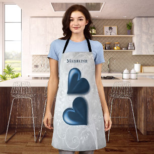 Blue Hearts Personalised Apron