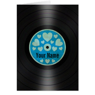 Blue Hearts Personalised Vinyl Record Album