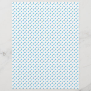 Blue hearts scrapbook paper design
