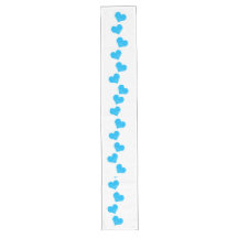Blue Hearts Table Runner