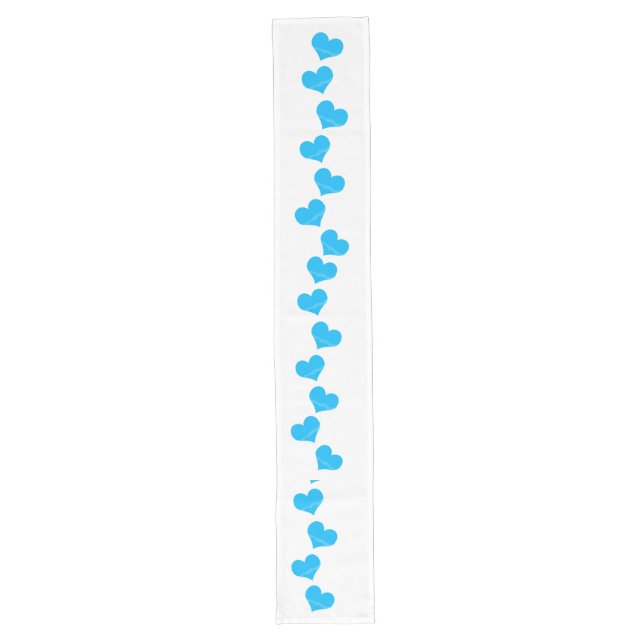 Blue Hearts Table Runner (Front)