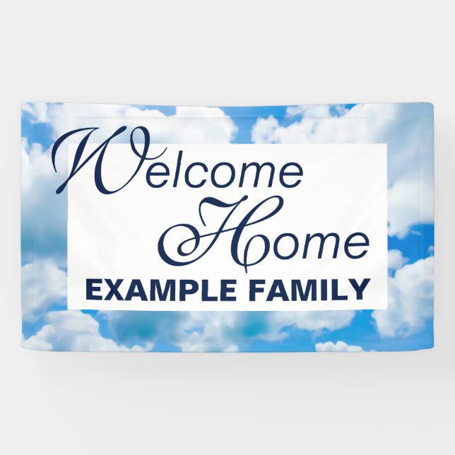 Blue Heaven Clouds II + your text & ideas Banner (Horizontal)