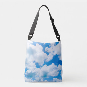 Blue Heaven Clouds II + your text & ideas Crossbody Bag