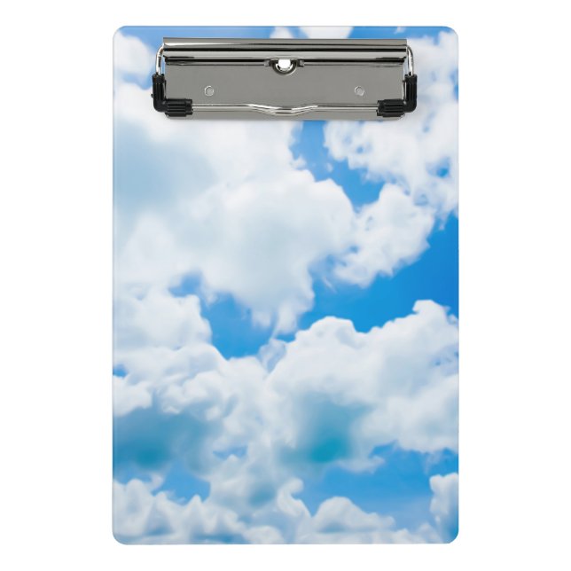 Blue Heaven Clouds II + your text & ideas Mini Clipboard (Front)
