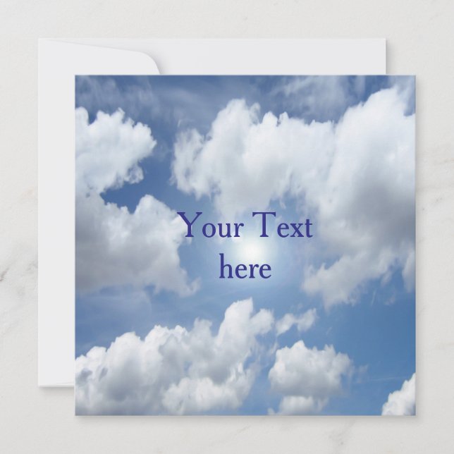 Blue Heaven Clouds + your ideas (Front)