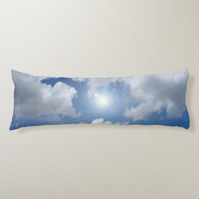 Blue Heaven Clouds + your ideas Body Cushion (Front)