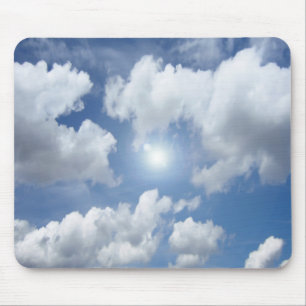 Blue Heaven Clouds + your ideas Mouse Pad