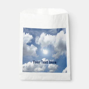 Blue Heaven Clouds + your text & ideas Favour Bag