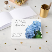 Blue Heaven Custom Wedding Guest Book