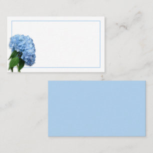 Blue Heaven Real Hydrangea Flower Escort Seating Place Card