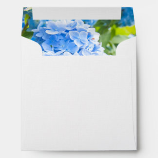 Blue Heaven, square wedding invitation envelope