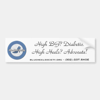Blue Heel Society Bumper Sticker
