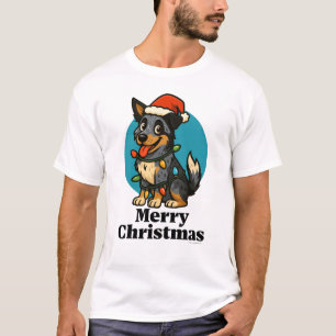 Blue Heeler - Australian Cattle Dog Christmas  T-Shirt