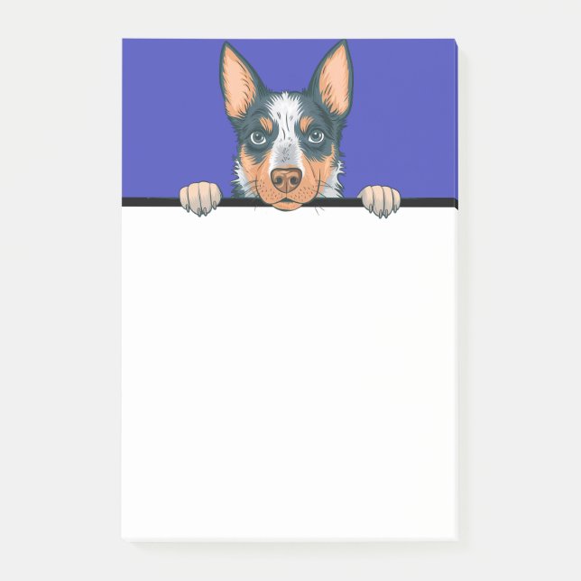 Blue Heeler Australian Cattle Dog Lover Gifts Post-it Notes (Front)