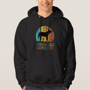 Blue Heeler Australian Cattle Dog Vintage Sunset Hoodie