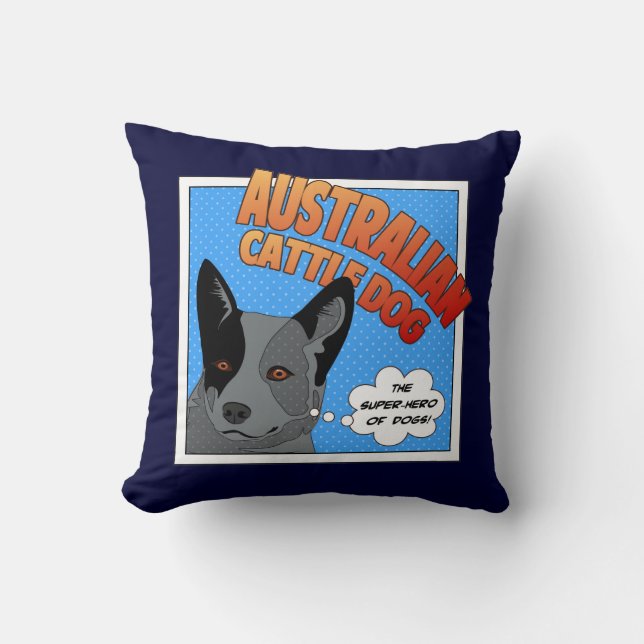 Blue Heeler Cushion (Front)