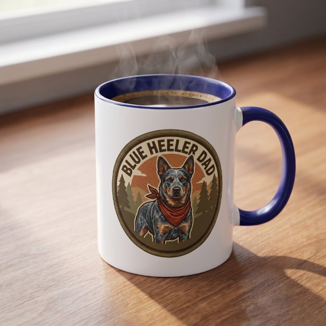 Blue Heeler Dad Coffee Mug | Cattle Dog Dad Gift (Creator Uploaded)