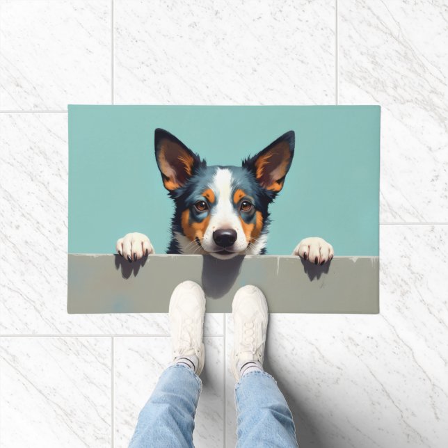 Blue Heeler Dog Doormat Art (Indoor)