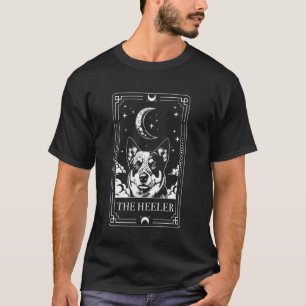 Blue Heeler Dog Funny Tarot Card Australian Cattle T-Shirt