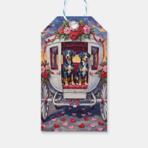 Blue Heeler Dog Valentine's Day Gift Tags