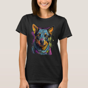 Blue Heeler Geometry Australian Cattle Dog Mandala T-Shirt