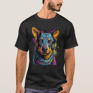 Blue Heeler Geometry Australian Cattle Dog Mandala T-Shirt