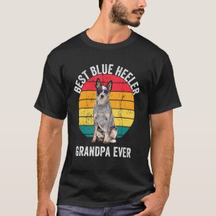 Blue Heeler Grandpa Vintage Australian Cattle Dog  T-Shirt