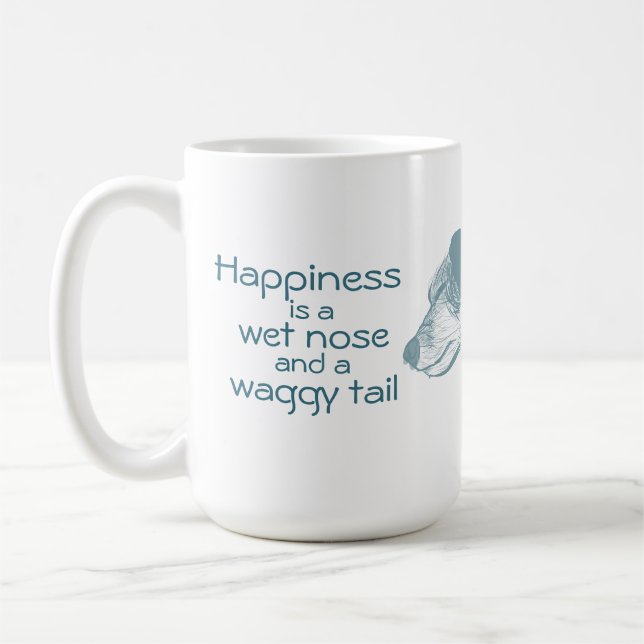 Blue heeler mug, cattle dog mug, dog lover gift coffee mug (Left)