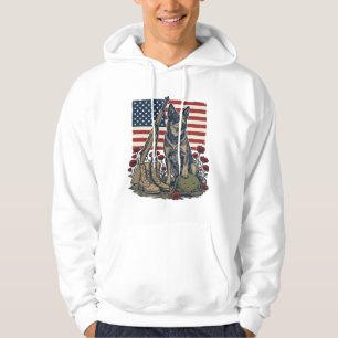 Blue Heeler Patriotic Memorial Vintage Engraving S Hoodie
