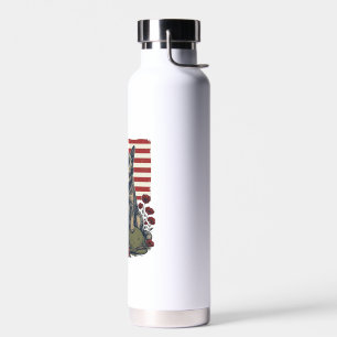 Blue Heeler Patriotic Memorial Vintage Engraving S Water Bottle
