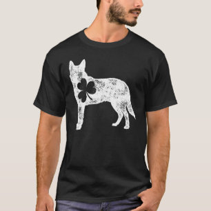 Blue Heeler St Patricks Day Shamrock Australian Ca T-Shirt