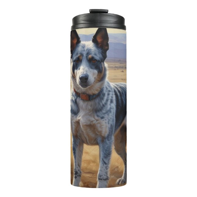 Blue Heeler Thermal Tumbler (Front)