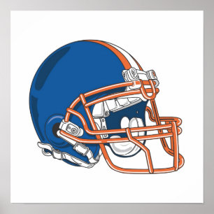 Blue Helmet Poster