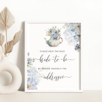Blue help the busy bride Address an envelope