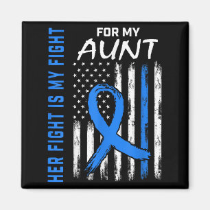 Blue Her Fight Is My Fight Diabetes Awareness Shir Magnet