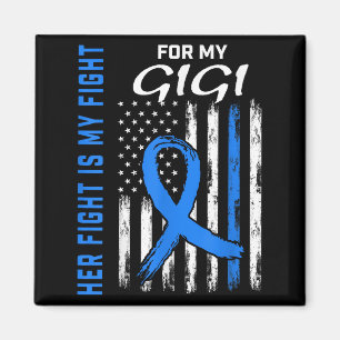 Blue Her Fight Is My Fight Diabetes Awareness Shir Magnet