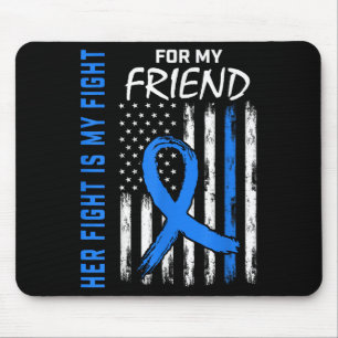 Blue Her Fight Is My Fight Diabetes Awareness Shir Mouse Pad