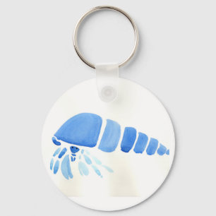 Blue Hermit Crab Key Ring