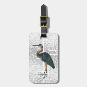 Blue Heron 3 Luggage Tag