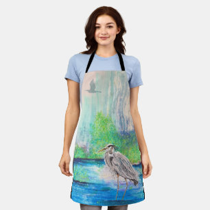 Blue Heron Apron