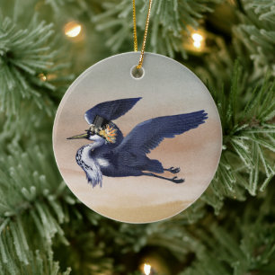 Blue Heron at Sunset Ornament