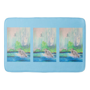 Blue Heron Bath Mat