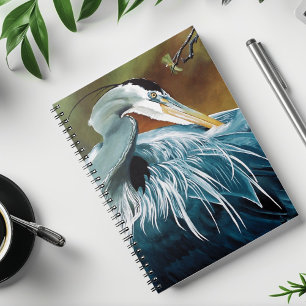 Blue Heron Bird  Notebook
