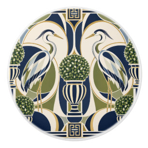 Blue Heron Cabinet Knob   Nautical Drawer Pull