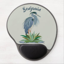 Blue Heron Gel Mousepad