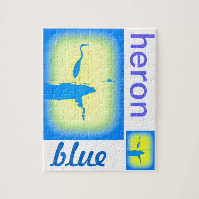 blue heron jigsaw puzzle (Vertical)