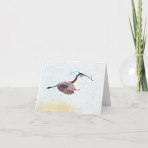 Blue Heron Note Card